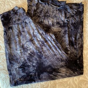 Tie dye, Wide leg,  palazzo pants. Extra large, Made by Johnny California design